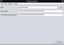 Fileencryption Screenshot: Encryption